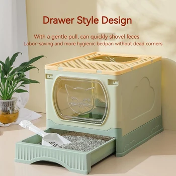 Foldable Large Cat Litter Box