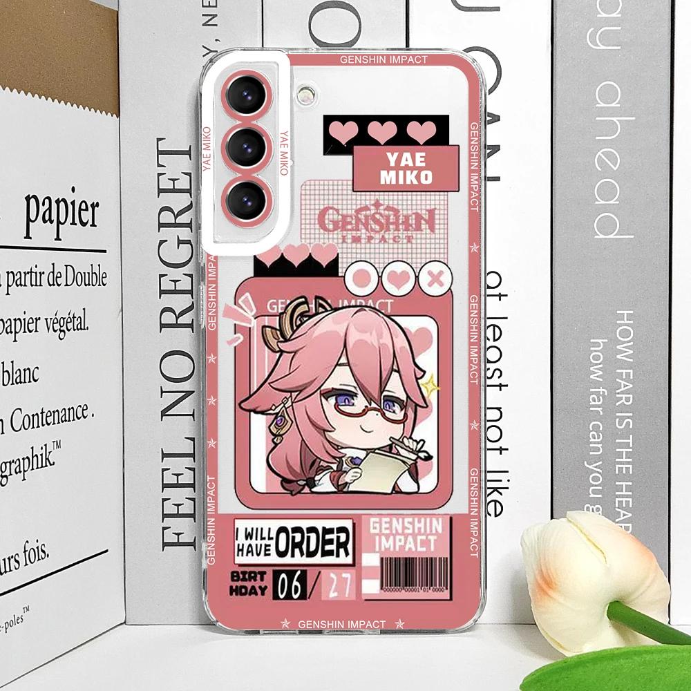 Charming Genshin Impact Wanderer Yae Miko Phone Case - Clear Soft Cover s