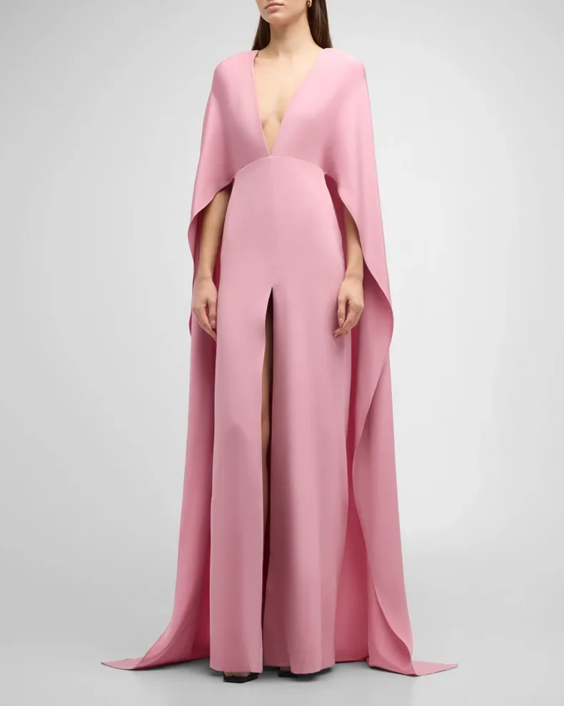 Luxury Chiffon Shawl Evening Dress Female High-End Light Banquet Temperament Ceremony Party Prom Gown فساتين سهرة 3