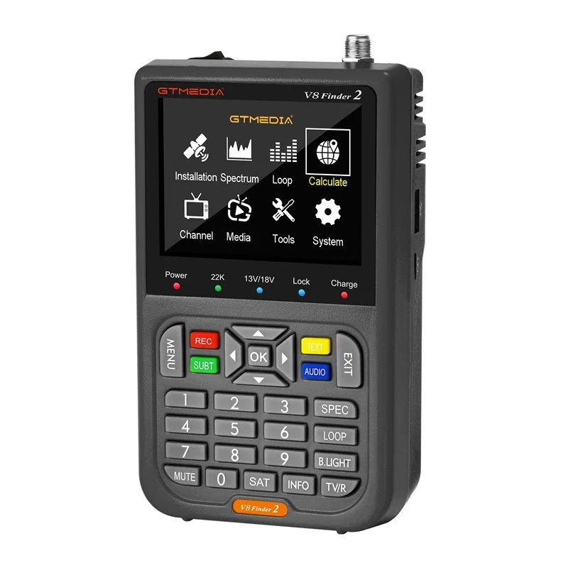 GTMEDIA V8 Finder2+Bag Satellite Finder Meter DVB-S/S2/S2X 1080P 3.5 Inch High Definition TFT LCD Screen H.264 vs WS-6933