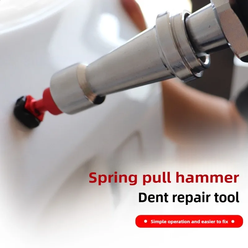 Built-in spring Telescopic Small Pull Hammer Car Dent Repair Sliding Hammer Mini Anti-Skating Hail Pull Hammer Tool Set
