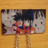 House Wall Key Holder Anime Couple Keychian Hanger Home Decoration Creative Key Pendants Keyring for  Women Men Bag Accessories 1