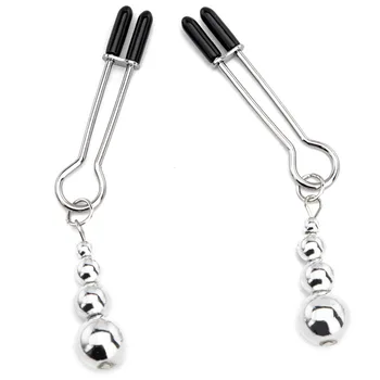 Stainless Steel Metal Chain Nipple Milk Clips Breast Clip Sex Slaves Nipple Clamps Sex Toys Butterfly Style For Couples 5