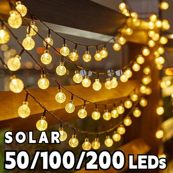 Solar Crystal Globe String Lights 1