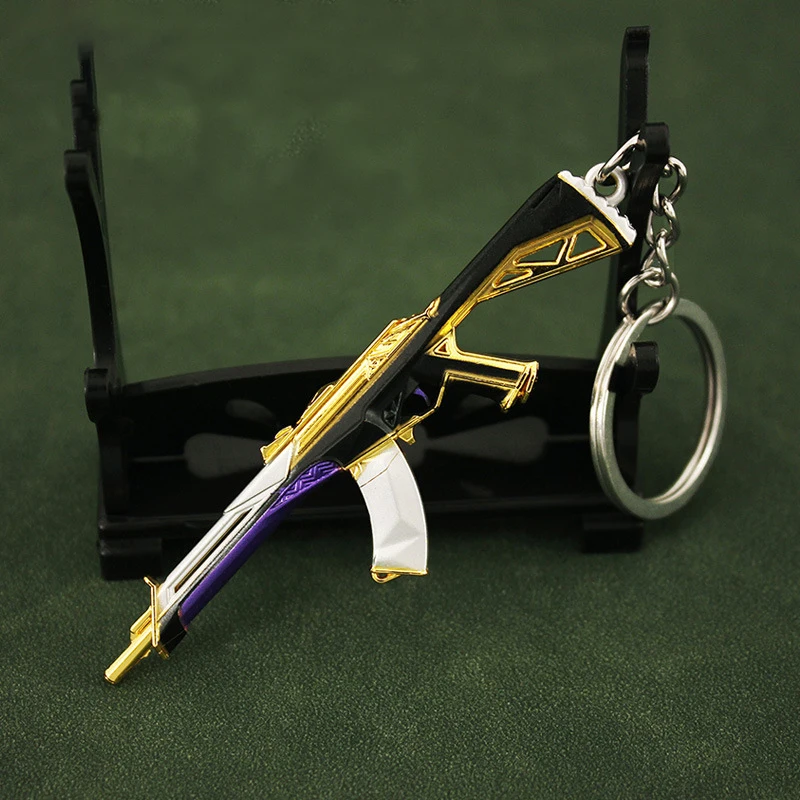 Valorant Weapon Rifles Vandal Prime Reaver 2.0 Karambit Knife Metal Game Peripheral Samurai Sword Model Keychain Gift Toy for Bo