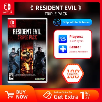 Offerte di giochi per Nintendo Switch - Confezione tripla Resident Evil - Cartuccia di giochi Scheda fisica per Nintendo Switch OLED Lite 1
