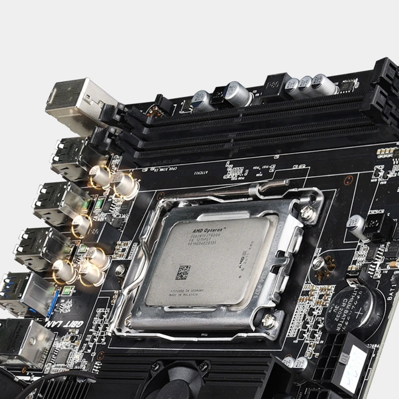 para Amd X89 Placa-mãe Duplo Canal Ddr3 Cpu Pci-e X16 Placa Gráfica Slot para Amd Opteron 6276 Cpu para Computador de Desktop - Imagem 5