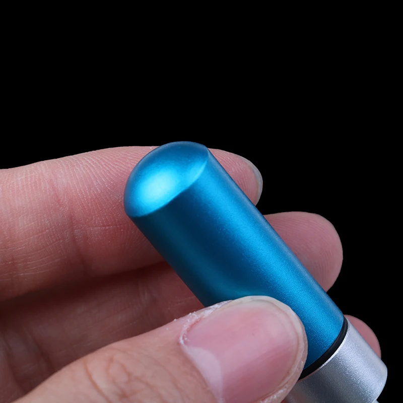 1Pc Portable Waterproof Aluminum Pill Box Medicine Case container Bottle Holder Keychain Carabiner Outdoor pill case pillbox