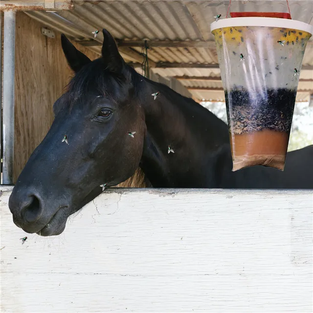 Légycsapda Eldobható Kültéri Nem Mérgező Légycsatag Kert Lógó Légy Fogó-Károsító Csapda Csalivel, Hogy Kiküszöbölje A Rovarokat - Image 3