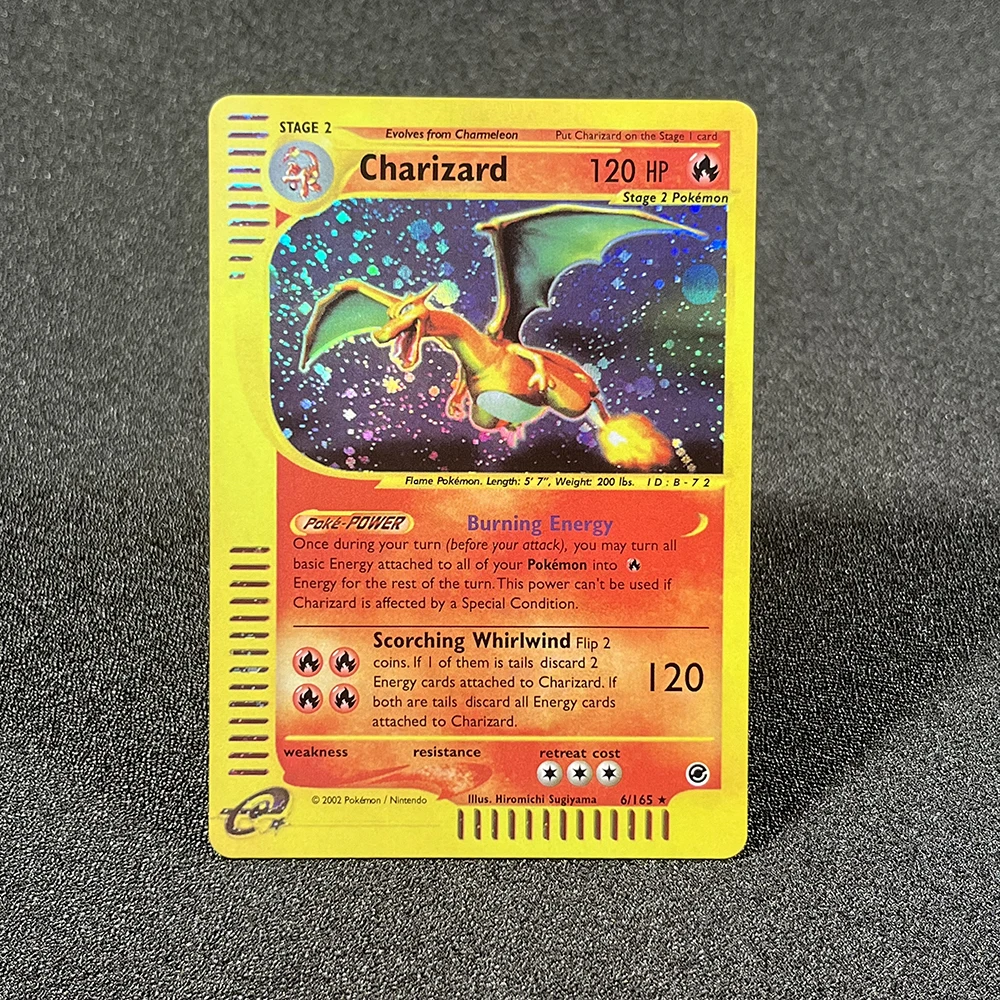 thumbnail image 1 of Pokémon Flash Cards E-Card Expedition (EX) Charizard Blastoise Venusaur Mewtwo Machamp Gengar Game Collection PTCG E Proxy Cards, 1 of 4