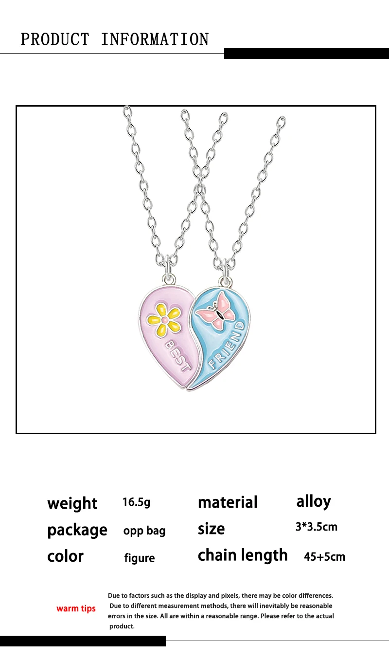 Beste Freund Keychain Kleine Blume Schmetterling Anhänger Rucksack Schlüssel Kette Männlichen Und Weiblichen Studenten BFF Freundschaft Anhänger Schmuck – Detail 15