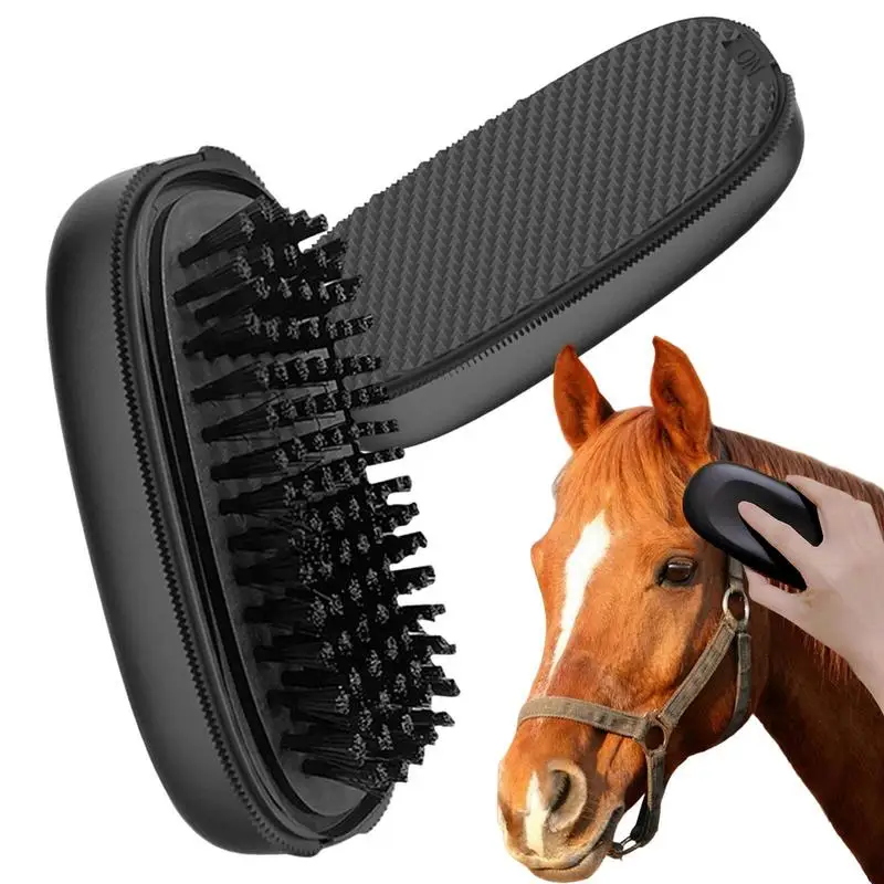 

Dog Brush Dual Sided Grooming Pet Brush Deshedding Comb With Massage Particles Removing Dirt Loose Hair Pet Comb Horse Supplies