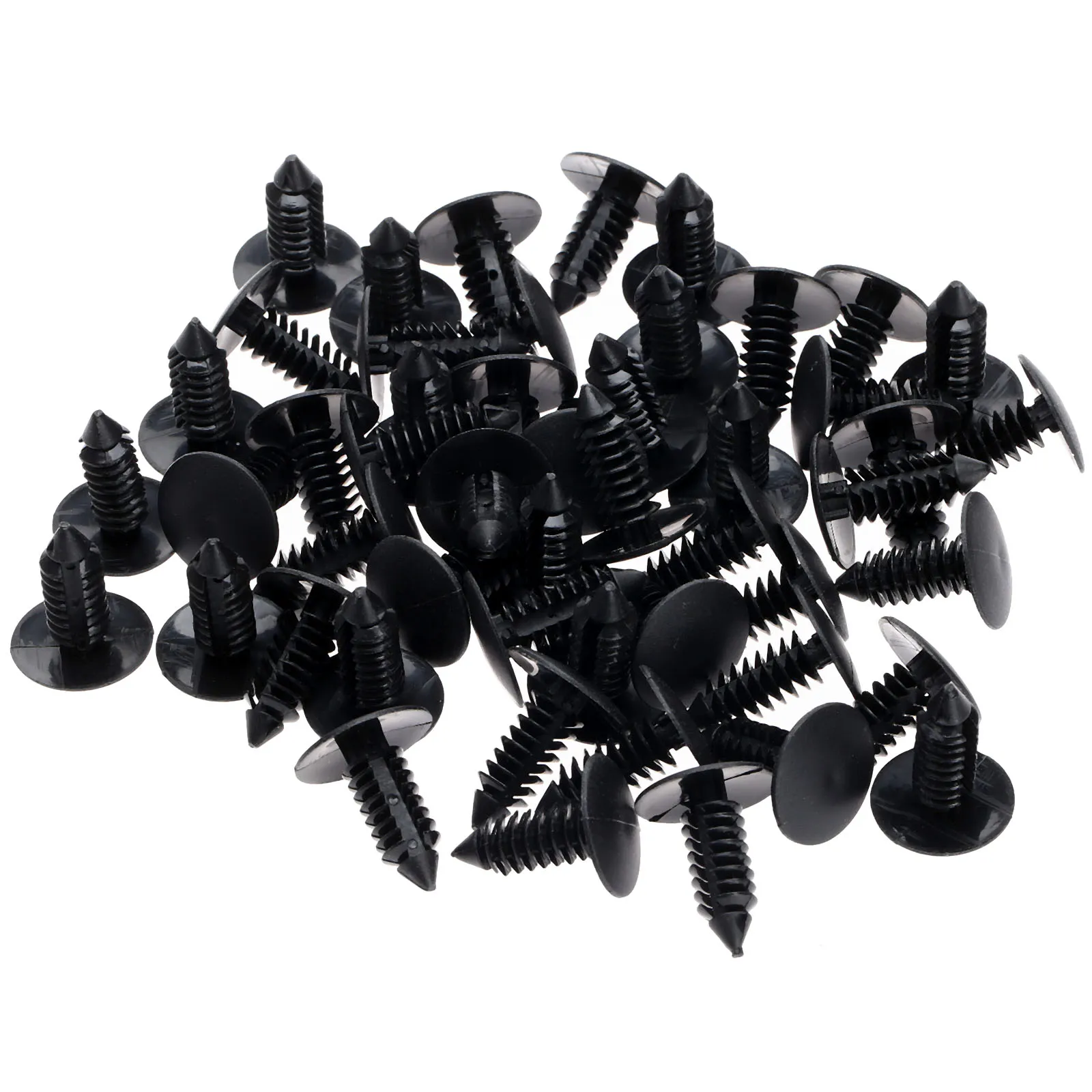 50 pièces Auto attache fit 8mm trou Nylon A16 Clips garde-boue pare-chocs bouclier retenue Rivet en plastique pour G M Ford Chrysler Automobile