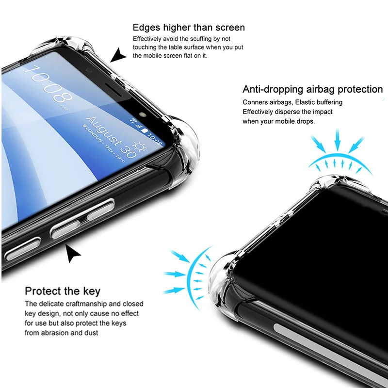 For nubia Z50SPro Airbags Buffer Full Protection Case For ZTE nubia Z50S Pro Clear Soft TPU Shockproof Back Case Cover 5