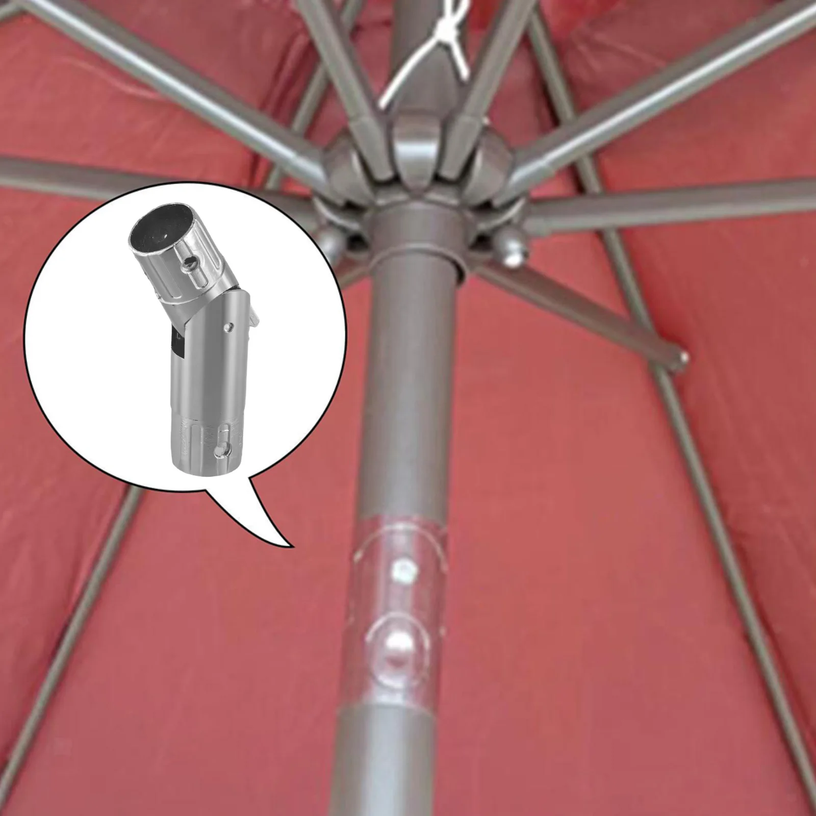 Detachable Patio Umbrella Shaker Turn Waterproof Outdoor Garden Party Balcony Parasol Pole Steering Patio Umbrellas Part 1pc
