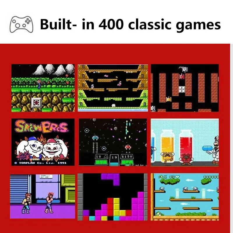 Classic Retro Mini 8-Bit Handheld Video Game Console with AV Output