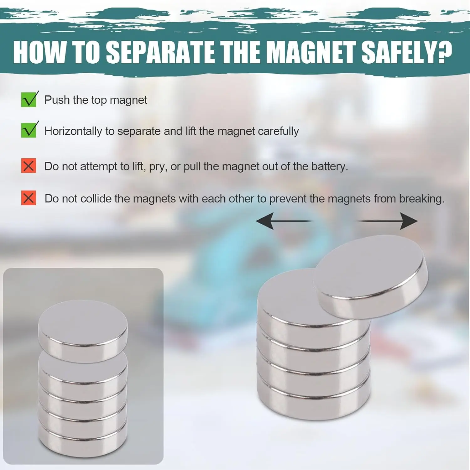 Ultra-Strong Multi-Purpose Magnet for Decoration, DIY Projects, and Office Use