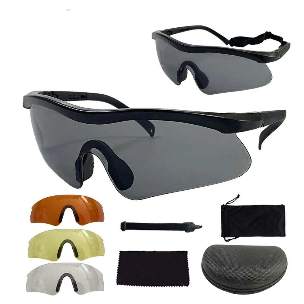 Lunettes Sport Riloer Lunettes Tactiques Polarisées, Lunettes Militaires Lunettes De Lunettes Cyclisme Homme