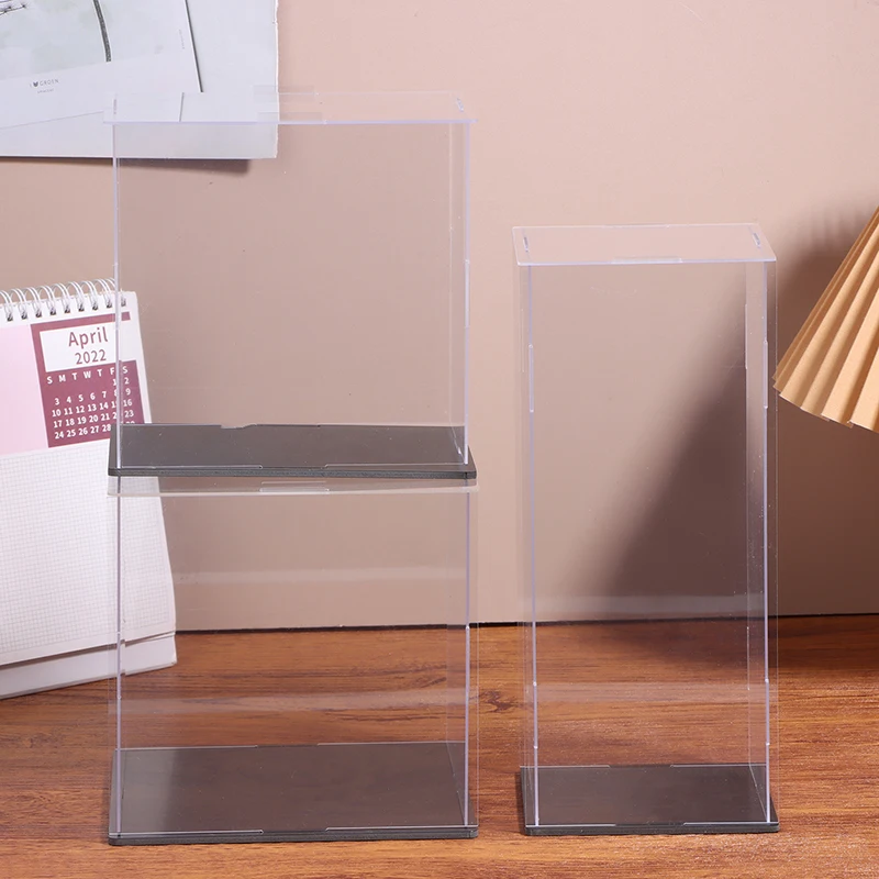 1Pc Transparent Acrylic Display Box Storage Dustproof Protection Display Cabinet Box For Dolls/Toys/Collectibles 22 Sizes 6