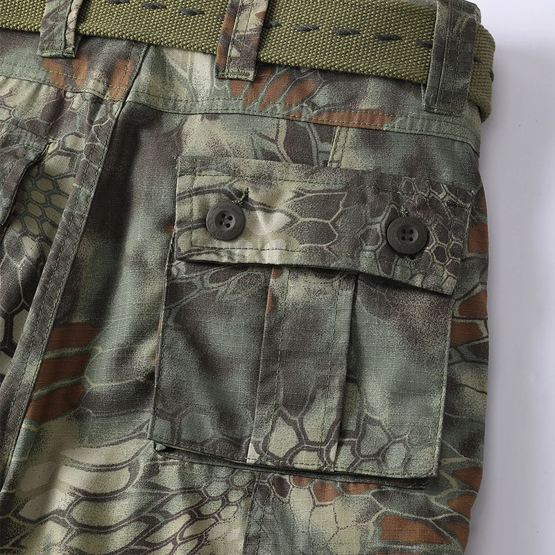 Men Combat Pants With Knee Pads Tactical Cargo Sport Trousers Camouflage Multicam Trekking Hunting Clothes（Not belt） 5