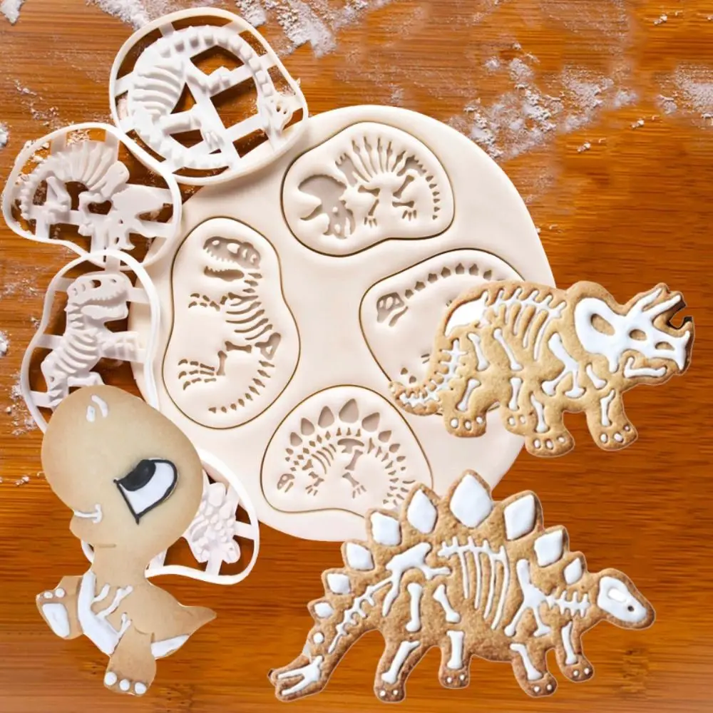 Dinosaur Cookie Cutters Mold Baking Mold 4Pcs