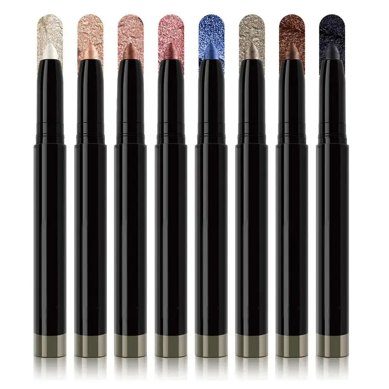 

NEW 8 Colors Pearlescent Eyeshadow Pencil Long Lasting Glitter Shimmer Eye Shadow Pen Eyeliner Stick Eyes Makeup Tools