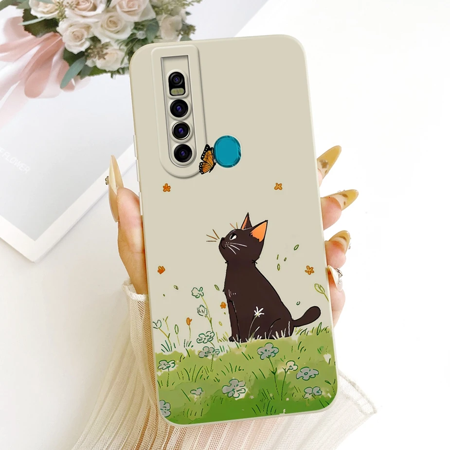 Cute Cat Panda Cartoon Soft Silicone Case Cover
