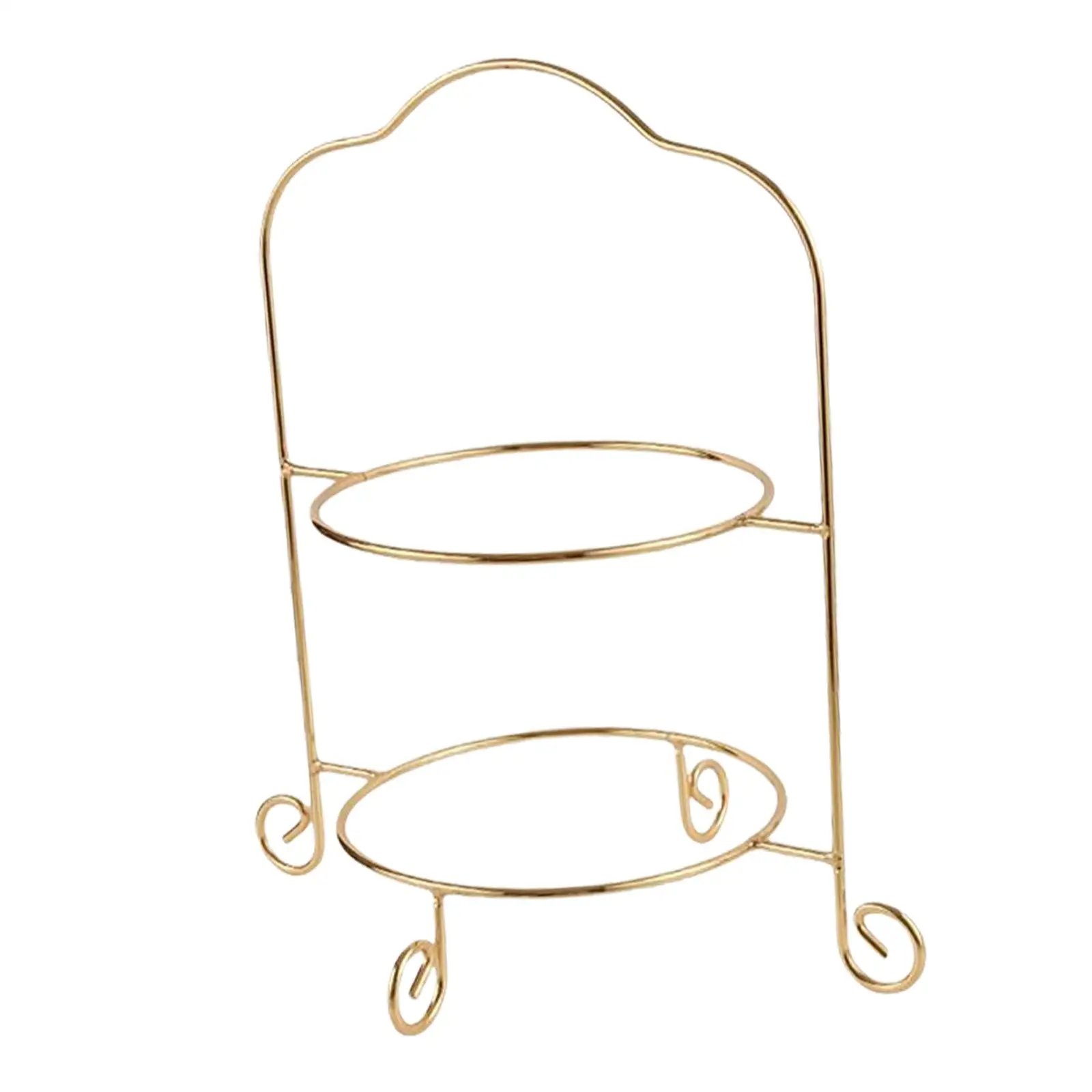 2 Tiered Cake Stand Classic Cookie Display Platter Decoration Wedding Display