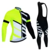 New Team Autumn Cycling Jersey Set Ropa Ciclismo Men Long Sleeve Bike Clothing MTB Maillot Road Bicycle Bibs Uniform