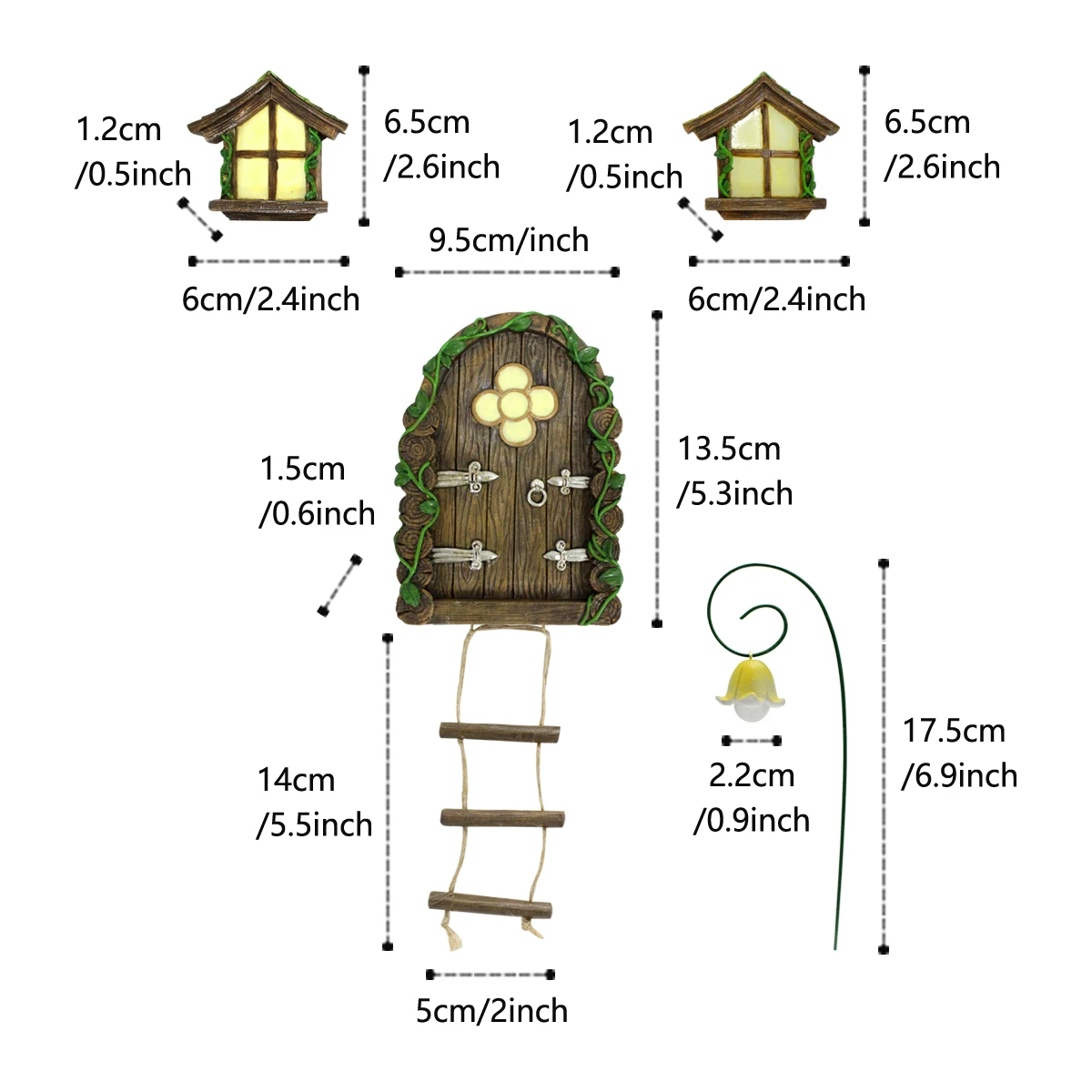 1 Set, Mini Fairy Tale Door Decorations 6