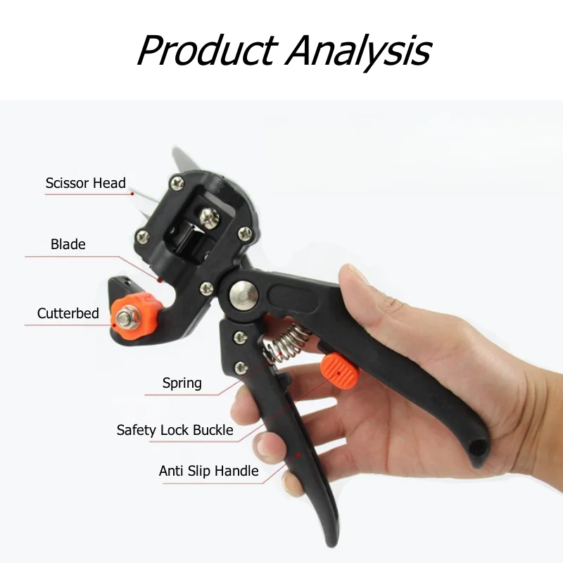 Grafting Scissor Professional Farming Pruning Shears Fruit Tree Vaccination Secateurs Pruning Cutting Knife Grafting Tools