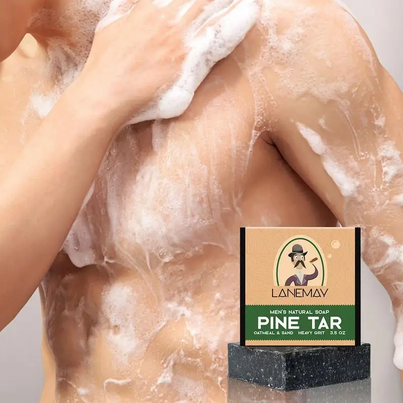 Men's Natural Soap Mite Removing Moisturizing for Deep Cleansing