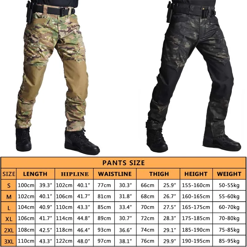 Men Tactical Combat Pants for Hunting and Outdoor
