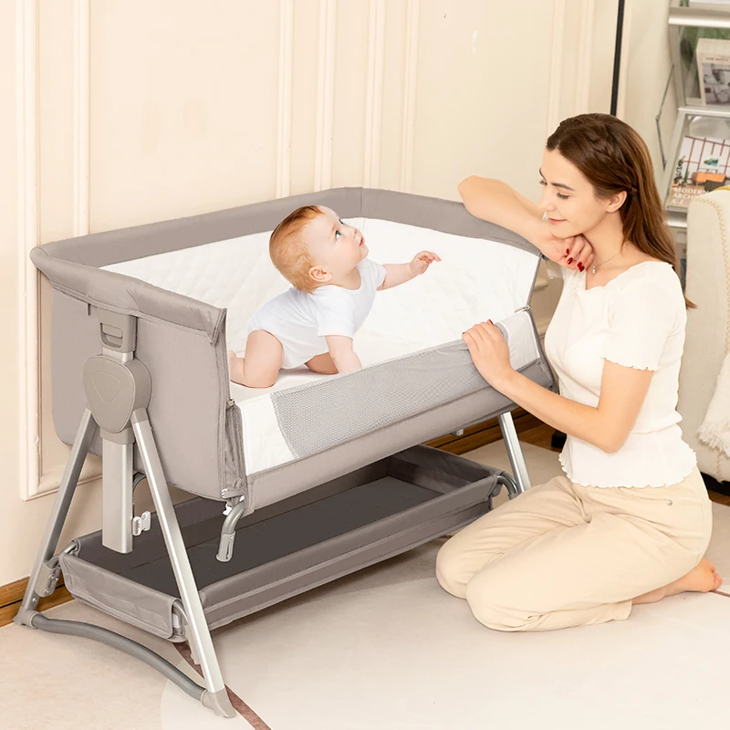 

Beside Baby Sleeping Bed Co-Sleeper Crib Portable Newborn Cradle Infant Bassinet Baby Travel Crib