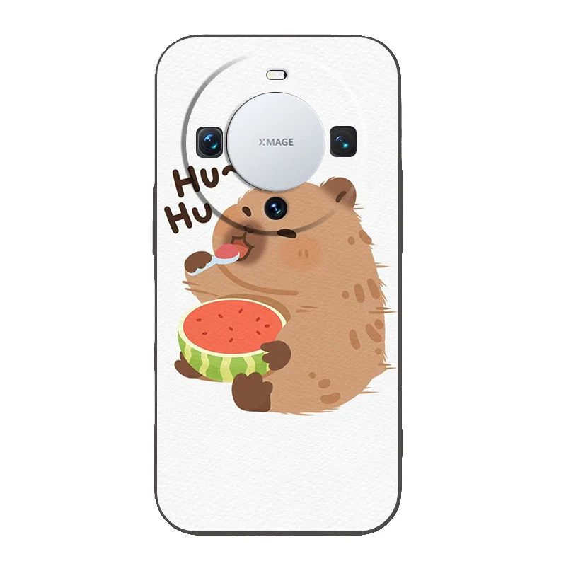 Cartoon Capybara Silicone Phone Case Cover