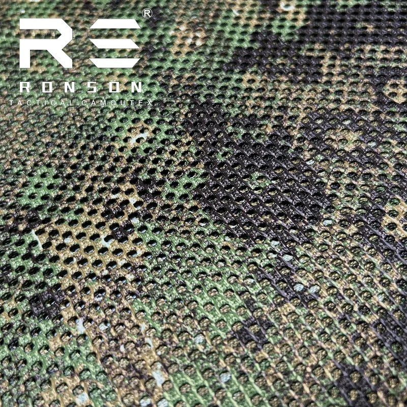 Mesh fabric 230gsm PENCOTT GREENZONE camouflage fabric tactical tricot mesh for printed