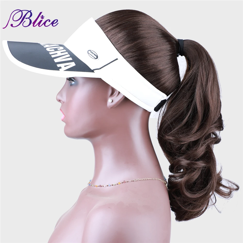 Long Hair High Ponytail Hard Hats For Ponytails Wigs Hat Ponytail