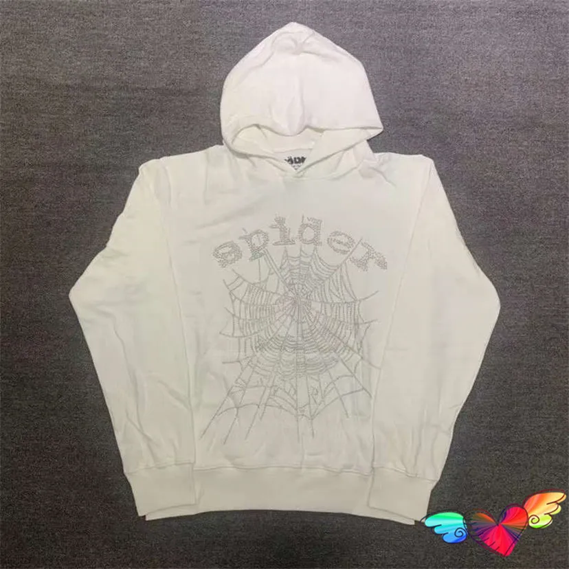 2023 Puff Print White Sp5der Hoodie Men Women  Graphic 11 Quality