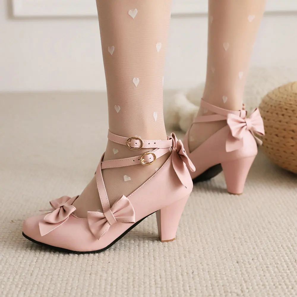 EIGHT KM Scarpe Con Tacco Per Ragazze Mary Jane Eleganti Principessa Décolleté Da Matrimonio EKM7015 Pelle Verniciata Nero Taglia EU 26 - 10