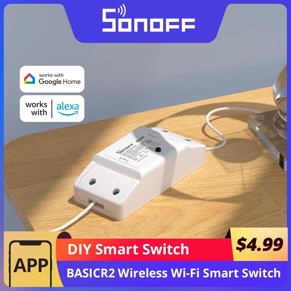 Sonoff BasicR2 wi-fi diyスマートスイッチワイヤレスリモコン