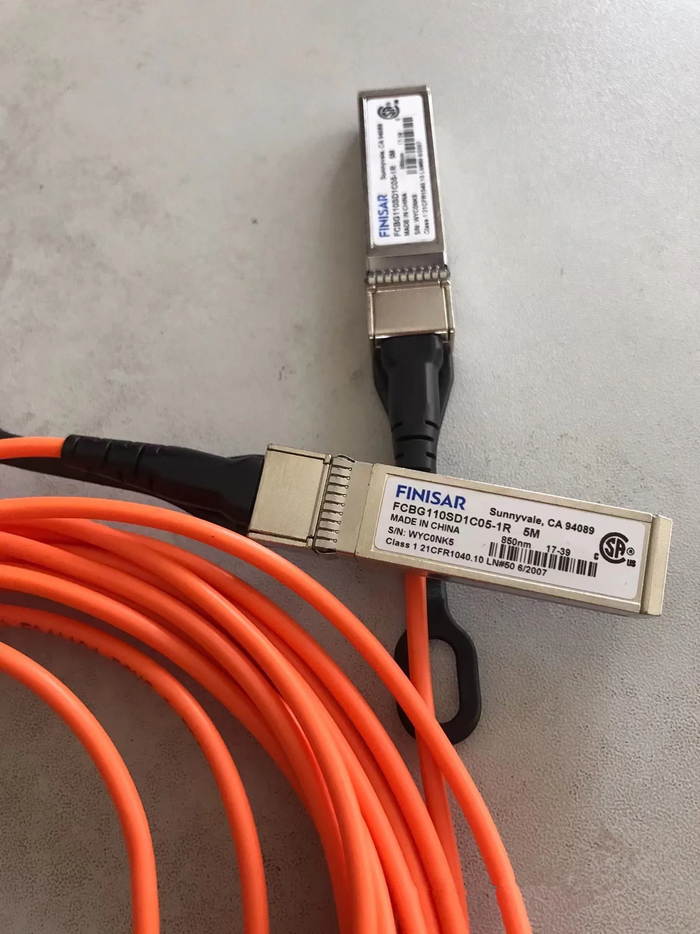 Finisar 10GB Optical Fiber Cable AOC Optical Module SFP/Finisar 10G AOC Optical Cable Connecting Wire