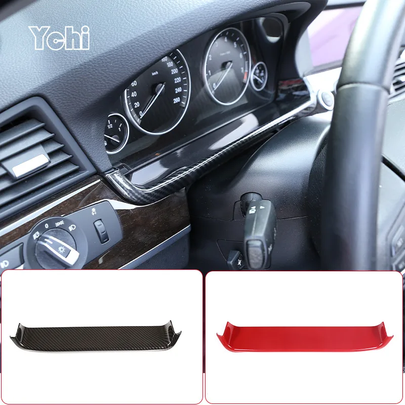 

LHD&RHD ABS Carbon fiber Car Dashboard Display Decorative Frame Car Interior Accessories For BMW 5 Series F10 2011-2017