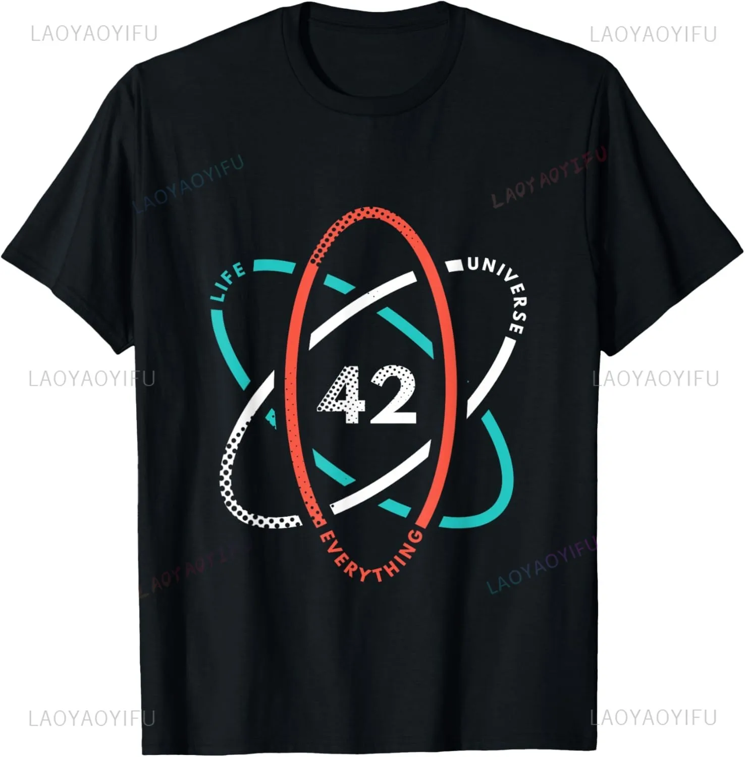 Life Universe Everything 42 공상 과학 소설 우주 연인 티셔츠 커플 웃긴 셔츠 streetwear 그래픽 t 셔츠 Ropa Hombre