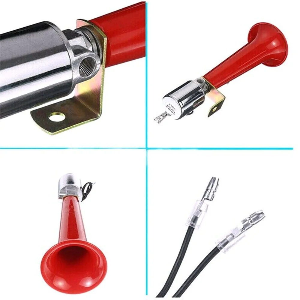 Super Loud Car Air Horn 12v/24v Alarm Horn 180dB Electric Air Compressor Signal Alarm for Car Truck Motorcycle Van