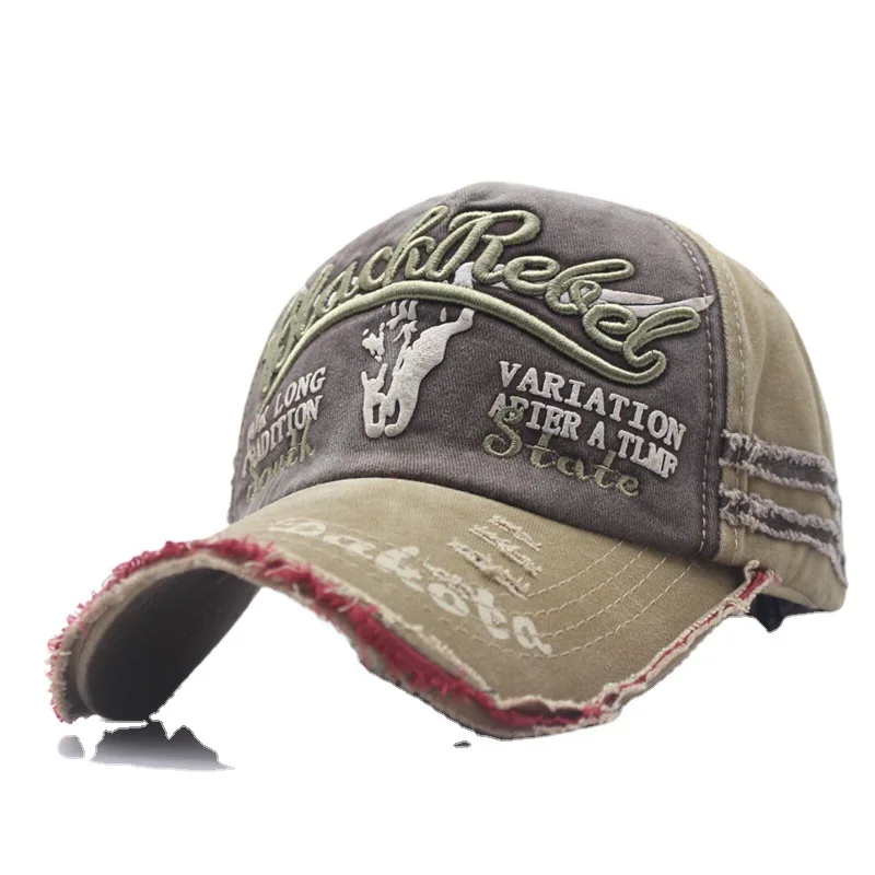 

Women Men 's Letters Embroidery Baseball Caps Fashion Retro Washed Cotton Snapback Hat Hip Hop Bull Head Print Trucker Dad Hats