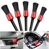 5Pcs Car Cleaning Brush Kit Auto Detail Brushes Dust Brushes for Car Interior Detailing Brush Set Wheel Rims Clean Brush Tools 1