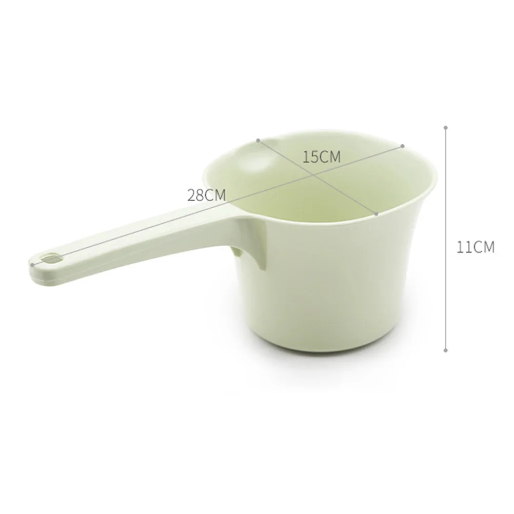 3pcs Kitchen Long Handle Water Ladle Plastic Bathroom Bailer Water Scoop Home Accessories (Mixed Colors)