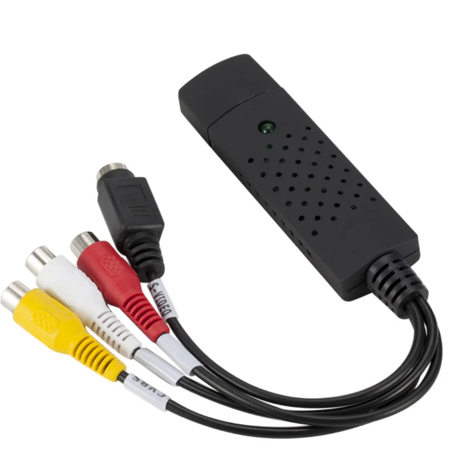 Video Capture Card VHS Tape Converter Video Converter USB 2.0 Convert Analog Video to Digital Format Audio Video DVD VHS Record Capture Card PC Adapter