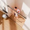 Frameless Double Sliding Shower Door 68-72" W x 76" H, 3/8" 10mm Clear Noiseless Glass Door with Anti-Jumping System Shower Door 2