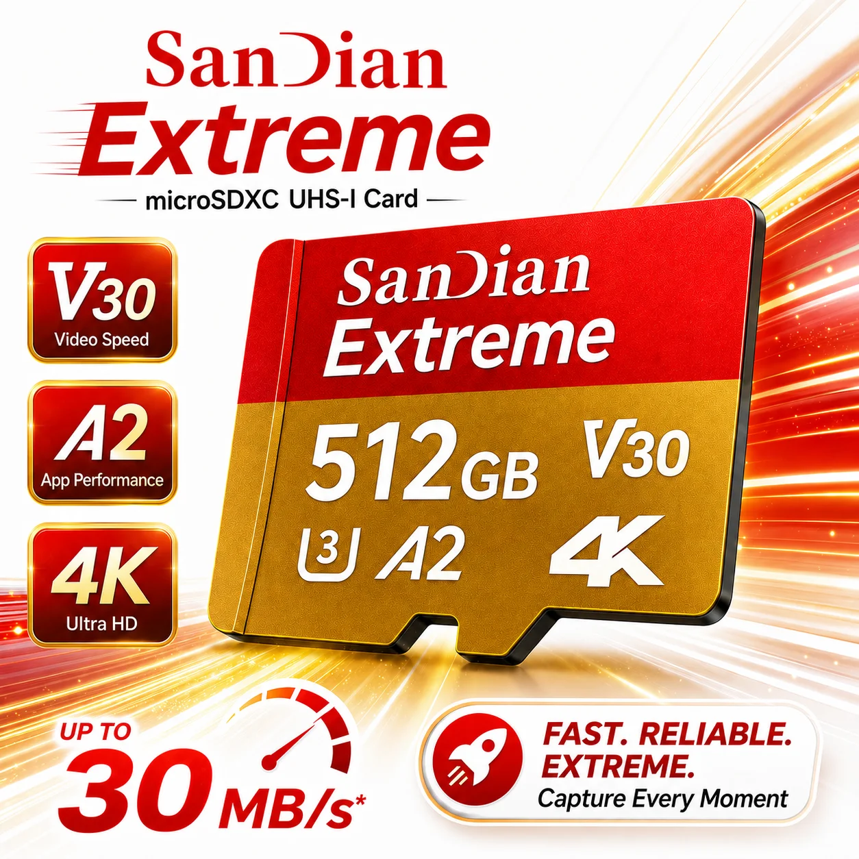 Ultra High-Speed 128GB Micro SD Card - Class 10